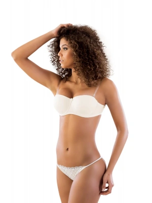 EKRU MI Emay 702 Şeffaf Askılı Push-Up Sütyen