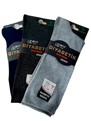 Emre Erkek Diyabetik Bambu Çorap 6 Adet