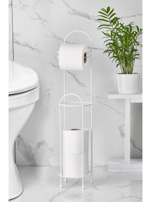 Ferforje Wc Tuvalet Kağıtlık Beyaz