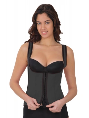 GRİ MI 9173 Agraflı Göğsü Açık Atlet Korse