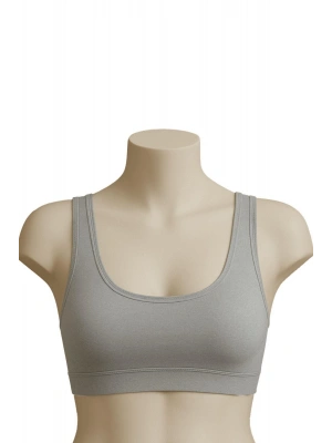 GRİ MI Emay 1816 6'Lı Pedli Kalın Askılı Alıştırma Sütyeni