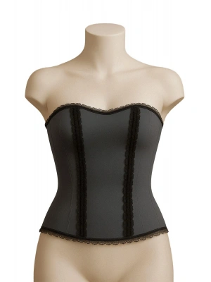 GRİ MI Emay 9155 F Fırfırlı Terletici Büstiyer