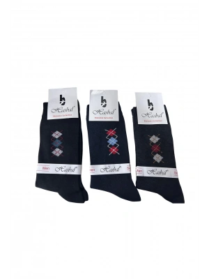 Hasbal Erkek Çorap Baklava Dilimi Desenli 12 Adet