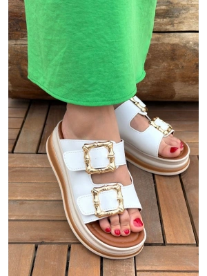 Jalli Beyaz Cilt Kadın Terlik