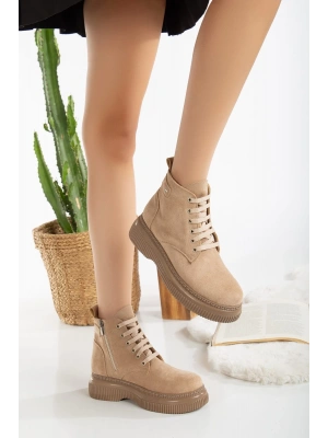 Jiwa Nude Süet Bağcıklı Kadın Bot