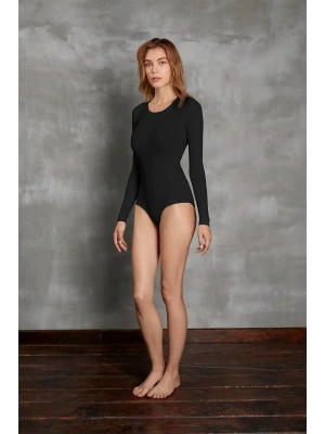 Kadın Uzun Kol %96 Viloft Termal Body Siyah 12453