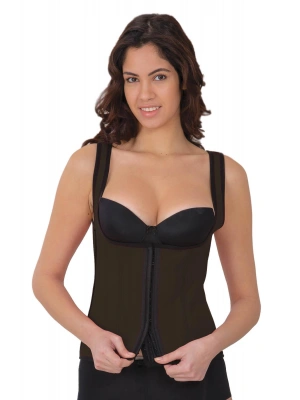 KAHVE MI 9173 Agraflı Göğsü Açık Atlet Korse