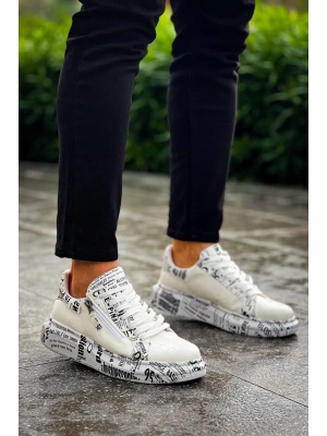 Kb-02 Kuback Bağcıklı Crocodile Beyaz Gazete Günlük Erkek Ayakkabı Erkek Günlük Ayakkabı