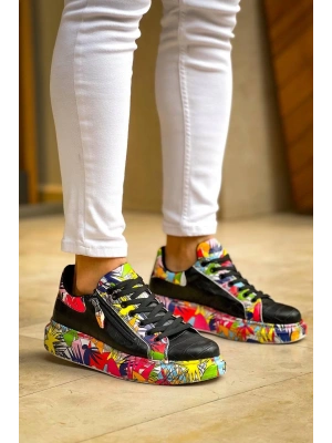 Kb-02 Kuback Bağcıklı Crocodile Siyah Kırmızı Günlük Erkek Ayakkabı Erkek Günlük Ayakkabı