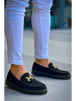 KB-027  Kuback Bağcıksız Kömür Süet H Günlük Erkek Ayakkabı