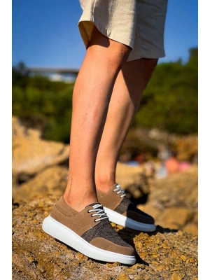 KB-042  Kuback  Bağcıklı Taba Günlük Erkek Ayakkabı