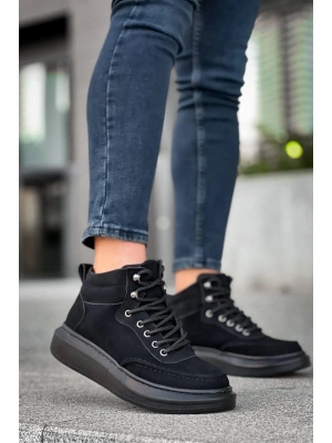 Kb-0994 Kuback Siyah Süet Siyah Yüksek Taban Erkek Bilek Erkek Bot