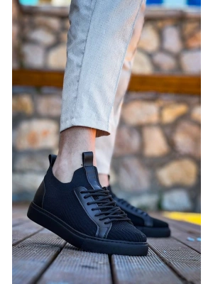 Kb-112 Kuback Siyah Siyah Tabantriko Bağcıklı Günlük Erkek Ayakkabı Erkek Günlük Ayakkabı