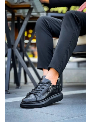 Kb-309 Kuback Kömür Fermuar Ve Bağcıklı Günlük Erkek Ayakkabı Erkek Günlük Ayakkabı