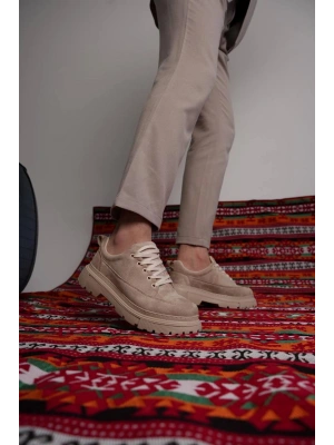 KB-702 Kuback Bej Süet Günlük Erkek Ayakkabı