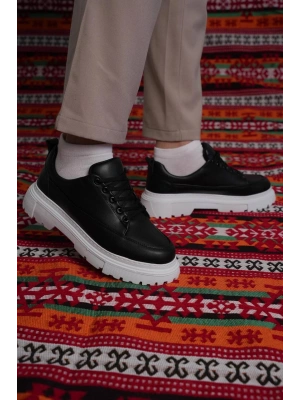 KB-702 Kuback Siyah Cilt Günlük Erkek Ayakkabı