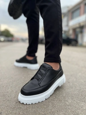 KB-703 Kuback Siyah Lastikli Günlük Erkek Ayakkabı