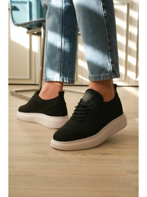 KB-M101 Kuback Siyah Triko Bağcıklı Günlük Erkek Ayakkabı