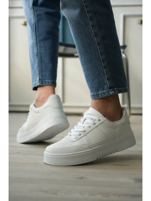 KB-N2 Kuback Beyaz Cilt Günlük Erkek Ayakkabı