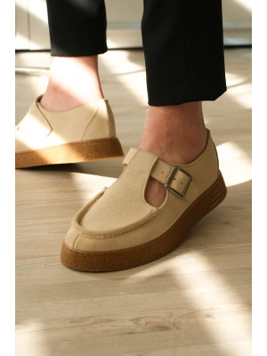 KB-T30 Kuback Bej Kahve Taban Günlük Erkek Sandalet