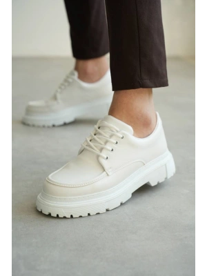 KB-X6 Kuback Beyaz Cilt Günlük Erkek Ayakkabı