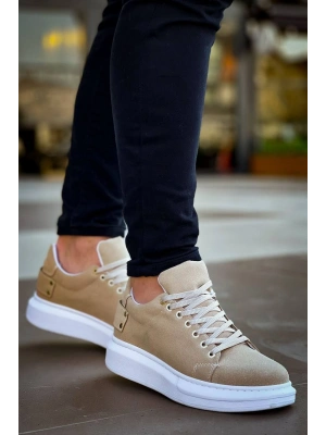 KB047  Kuback Bej Süet Günlük Erkek  Ayakkabı