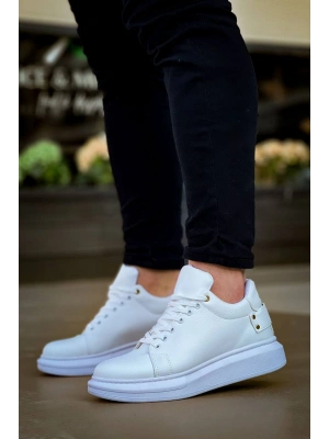 KB047  Kuback Beyaz Cilt Günlük Erkek  Ayakkabı