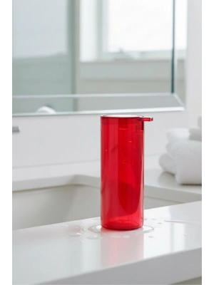 Kırmızı Akrilik Sıvı Sabunluk 250 ml