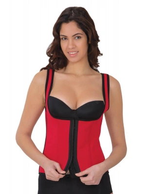 KIRMIZI MI 9173 Agraflı Göğsü Açık Atlet Korse