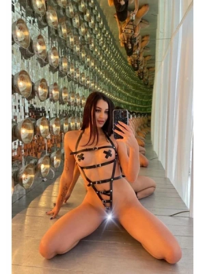 Kıvıva Fantazi Siyah Deri Kostüm