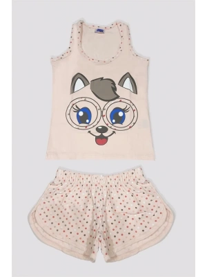Kız Çocuk Baskılı Şortlu Takım 6526
