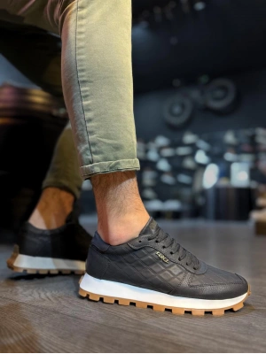 Knack Günlük Ayakkabı 002 Kapitone Siyah