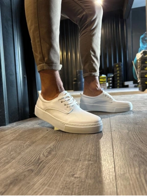 Knack 077 Beyaz Erkek Günlük Ayakkabı