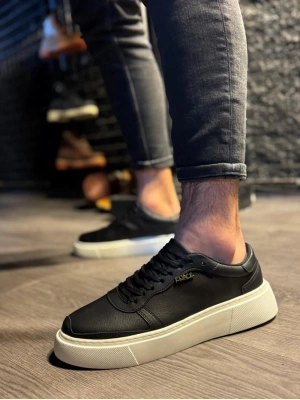 Knack 222 Siyah (beyaz Taban) Erkek Günlük Ayakkabı