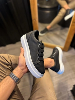 Knack 521 Siyah (beyaz Taban) Erkek Günlük Ayakkabı