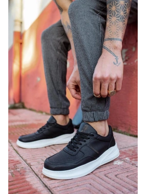 Knack Günlük Ayakkabı 707 Siyah (Beyaz Taban)