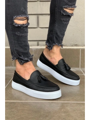 Knack Günlük Spor 717 Siyah (beyaz Taban) Erkek Klasik Ayakkabı