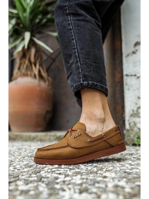 Knack Mevsimlik Keten Ayakkabı 008 Taba