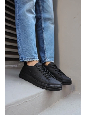Knack Sneakers Ayakkabı 010 Siyah (Siyah Taban)