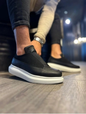 Knack Sneakers Ayakkabı 911 Siyah (beyaz Taban) Erkek Sneaker Ayakkabı