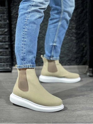 Knack Yüksek Taban Ayakkabı 111 Vizon Süet