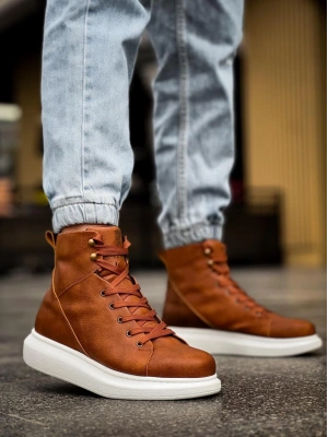 Knack Yüksek Taban Ayakkabı B-080 Taba Erkek Bot