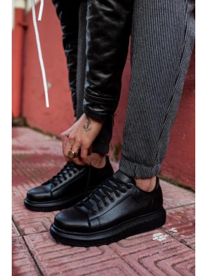 Knack Yüksek Taban 044 Siyah (siyah Taban) Erkek Günlük Ayakkabı