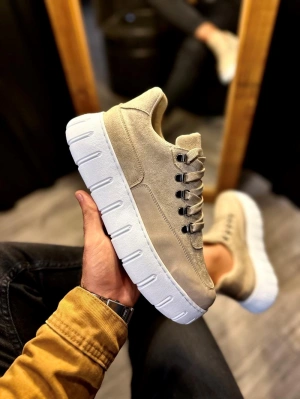 Knack Yüksek Taban Günlük Ayakkabı 600 Vizon Erkek Günlük Ayakkabı