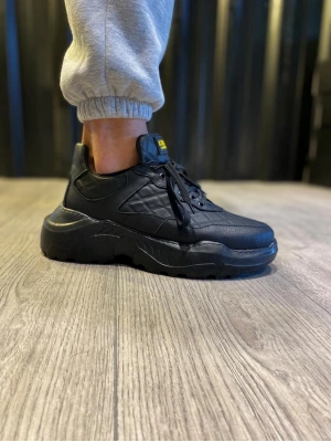 Knack Yüksek Taban N75 Kapitone Siyah (siyah Taban) Erkek Günlük Ayakkabı