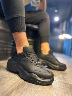 Knack Yüksek Taban N75 Siyah (siyah Taban) Erkek Günlük Ayakkabı