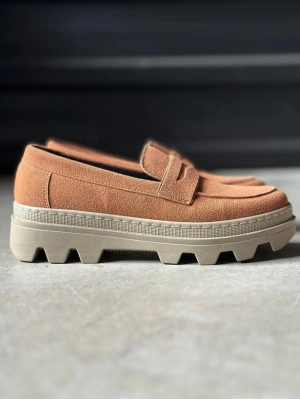 Knack Yüksek Taban 779 Taba Süet Erkek Klasik Ayakkabı