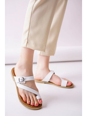 Kran Beyaz Cilt Kadın Terlik