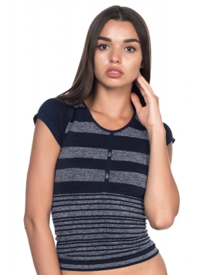 LACİVERT MI Emay 5026 Soft Seamless T Shirt