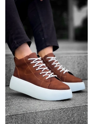 Le10 Bağcıklı Erkek Yüksek Taban Taba Cilt Spor Erkek Bot